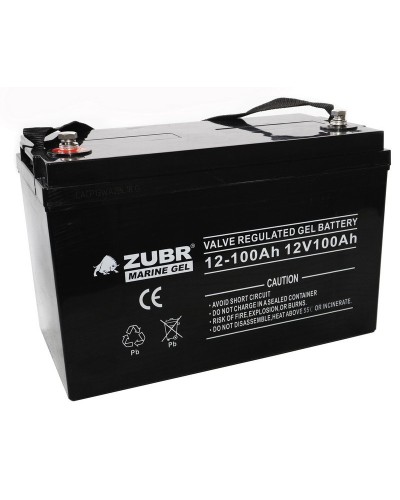 ZUBR MARINE GEL NPG 12-100 (12V, 100Ah). Аккумулятор герметичный свинцово-кислотный. ZUBR в Орле