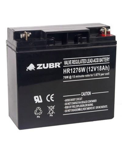 ZUBR HR 1276W (12V, 18Ah). Аккумулятор герметичный свинцово-кислотный. ZUBR в Орле