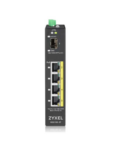 RGS100-5P-ZZ0101F. Промышленный PoE+ коммутатор. ZYXEL в Орле