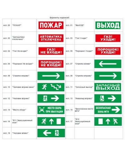 С2000-ОСТ исп.11 Запасный выход. Оповещатель световой адресный. Болид в Орле