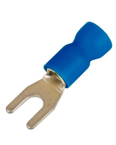 Наконечник вилочный НВИ 1,5-2,5 М6 (D6,4мм) (100 шт) (2B16P-EE-PVC). Наконечник вилочный с изолированным фланцем ПВХ. ДКС в Орле