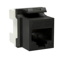 Модуль Keystone RJ45 CAT5E, 180 градусов, черный (RNK5EU180BK): Модуль неэкранированный