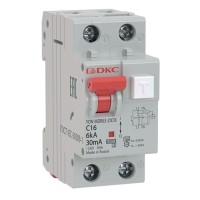 АВДТ YON MDR63 C6 2P 300mA (MDR63-24C6-A). Автоматический выключатель дифференциального тока. ДКС
