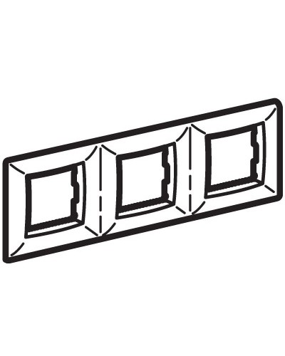 Рамка на 2+2+2 модуля (трехместная), белая (75013W): Рамка трехместная, Brava в Орле