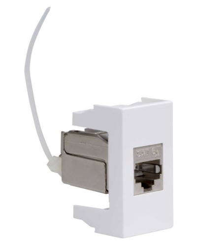 Розетка RJ-45 Viva 1 модуль кат.6A белая (45078). Розетка компьютерная экранированная с одним разъёмом. ДКС в Орле