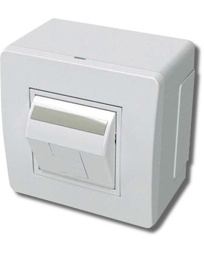 Коробка в сборе с 1 розеткой RJ45, кат.5е, белая (10665): Коробка в сборе в Орле