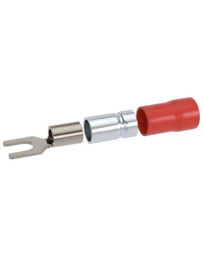 Наконечник вилочный НВИ 0,25-1,5 М3,5 (D3,7мм) (100 шт) (2A135P-DS-PVC). Наконечник вилочный с изолированным фланцем ПВХ, двойная гильза. ДКС в Орле