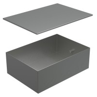 Коробка металлическая с крышкой для заливки в пол BOX/8-12 (70181): Коробка металлическая с крышкой для заливки в пол 309х217х105мм, для люков 70083, 70012