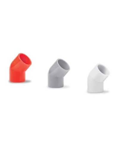 Ecoplast поворот 45гр., для аспирационной системы D25, АБС, белый (10 шт) (49225-10W). Поворот для аспирационной системы. Экопласт в Орле