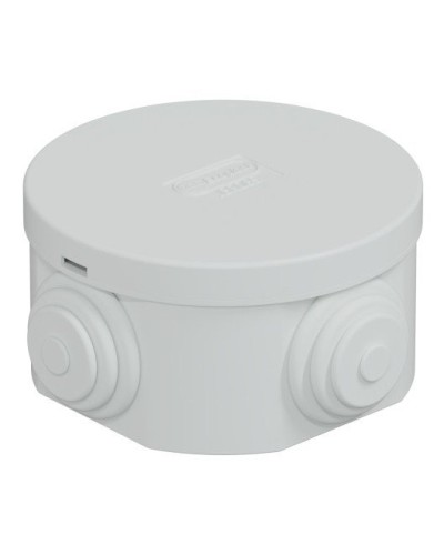 Коробка JBR065 D=65х35, 4 вых., IP44, белая (44004W-1). Коробка монтажная. Экопласт в Орле