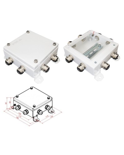 КМ IP66-1515, 8 вводов. Коробка монтажная электротехническая. Гефест в Орле