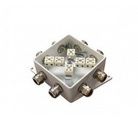 КМ-О (12к*10,0)-IP66-120х120, пять вводов: Коробка монтажная огнестойкая