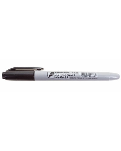 Маркер перманентный Crown «Multi Marker Slim» 2 мм, черный, пулевидный (08-8201): Ручка для маркировки в Орле
