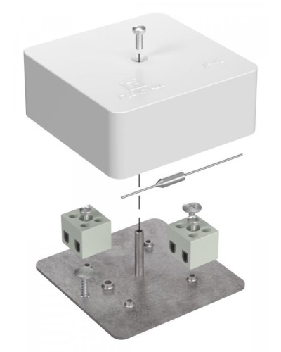 Коробка огнестойкая 75х75х30 (40-0450-FR6.0-4-П). Коробка огнестойкая для открытой установки. Промрукав в Орле