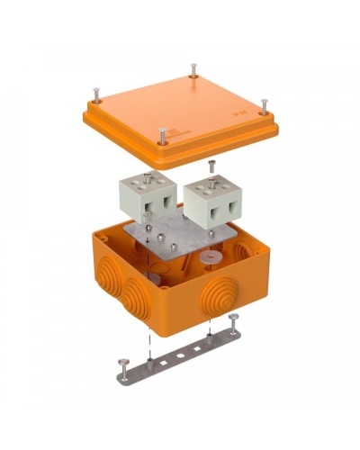 Коробка огнестойкая 100х100х50 для о/п (40-0300-FR10.0-4). Коробка огнестойкая для открытой установки. Промрукав в Орле