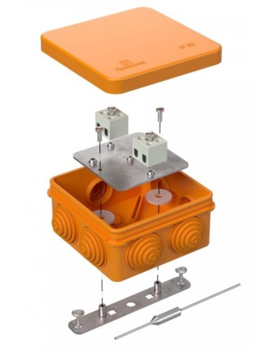 Коробка огнестойкая 80х80х40 (40-0210-FR2.5-4-П). Коробка огнестойкая для открытой установки. Промрукав в Орле