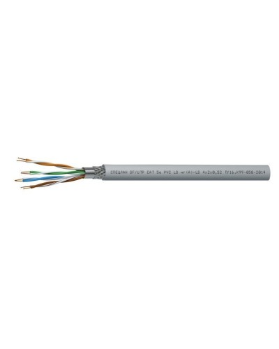 СПЕЦЛАН SF/UTP Cat 5e PVC LSнг(А)-LS 4х2х0,52. Кабель «витая пара» (LAN) для структурированных систем связи. Спецкабель в Орле