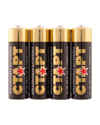 СТАРТ LR6-SH4-BOX (1,5 В, AA, LR6), упак. 4 шт.. Алкалиновые батарейки. СТАРТ в Орле
